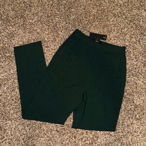 Lulu’s dark green slacks